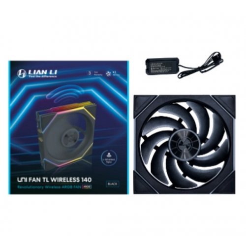Купить Кулер для корпуса Lian Li Uni Fan TL Wireless 140 Reverse Blade (G99.14RTL1W1B.00) Black с проверкой совместимости: обзор, характеристики, цена в Киеве, Днепре, Одессе, Харькове, Украине | интернет-магазин TELEMART.UA фото