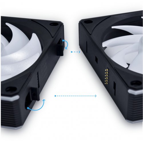 Набір кулерів для корпусу Lian Li Uni Fan CL Wireless 120 3 in 1 (G99.12CL1W3B.00) Black купити з перевіркою сумісності: огляд, характеристики, ціна у Києві, Львові, Вінниці, Хмельницькому, Івано-Франківську, Україні | інтернет-магазин TELEMART.UA фото