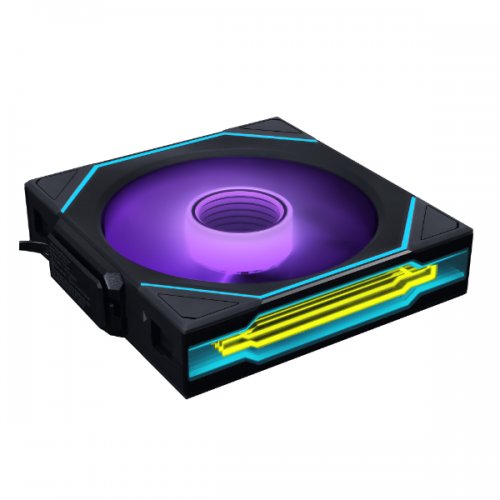 Кулер для корпуса Lian Li Uni Fan SL-INF Wireless 120 Reversed Blade (G99.12RSLIN1W1B.00) Black купити з перевіркою сумісності: огляд, характеристики, ціна у Києві, Львові, Вінниці, Хмельницькому, Івано-Франківську, Україні | інтернет-магазин TELEMART.UA фото