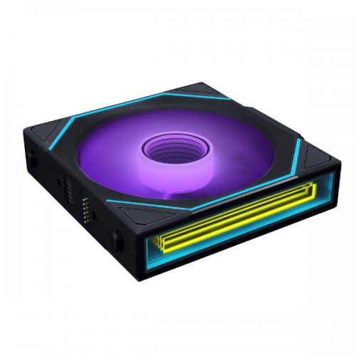 Кулер для корпуса Lian Li Uni Fan SL-INF Wireless 120 Reversed Blade (G99.12RSLIN1W1B.00) Black купити з перевіркою сумісності: огляд, характеристики, ціна у Києві, Львові, Вінниці, Хмельницькому, Івано-Франківську, Україні | інтернет-магазин TELEMART.UA фото
