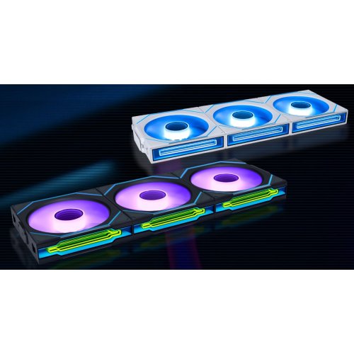 Кулер для корпуса Lian Li Uni Fan SL-INF Wireless 120 Reversed Blade (G99.12RSLIN1W1B.00) Black купити з перевіркою сумісності: огляд, характеристики, ціна у Києві, Львові, Вінниці, Хмельницькому, Івано-Франківську, Україні | інтернет-магазин TELEMART.UA фото
