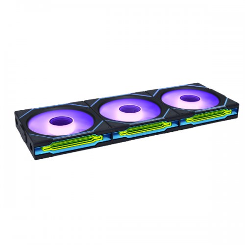Набір кулерів для корпусу Lian Li Uni Fan SL-INF Wireless 120 3 in 1 (G99.12SLIN1W3B.00) Black купити з перевіркою сумісності: огляд, характеристики, ціна у Києві, Львові, Вінниці, Хмельницькому, Івано-Франківську, Україні | інтернет-магазин TELEMART.UA фото