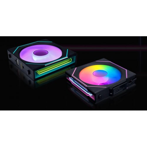Набір кулерів для корпусу Lian Li Uni Fan SL-INF Wireless 120 3 in 1 (G99.12SLIN1W3B.00) Black купити з перевіркою сумісності: огляд, характеристики, ціна у Києві, Львові, Вінниці, Хмельницькому, Івано-Франківську, Україні | інтернет-магазин TELEMART.UA фото