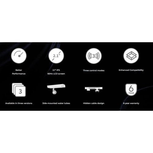 Купить Готовая СВО Lian Li Hydroshift II LCD-C 360N (G89.GHS2LCD36B.00) Black с проверкой совместимости: обзор, характеристики, цена в Киеве, Днепре, Одессе, Харькове, Украине | интернет-магазин TELEMART.UA фото
