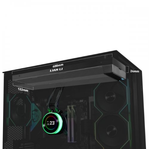 Готова СВО Lian Li Hydroshift II LCD-C 360CL (G89.GHS2LCD36RB.00) Black купити з перевіркою сумісності: огляд, характеристики, ціна у Києві, Львові, Вінниці, Хмельницькому, Івано-Франківську, Україні | інтернет-магазин TELEMART.UA фото