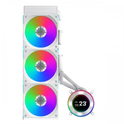 Купить Готовая СВО Lian Li Hydroshift II LCD-C 360CL (G89.GHS2LCD36RW.00) White с проверкой совместимости: обзор, характеристики, цена в Киеве, Днепре, Одессе, Харькове, Украине | интернет-магазин TELEMART.UA фото