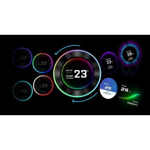 Купить Готовая СВО Lian Li Hydroshift II LCD-C 360CL (G89.GHS2LCD36RW.00) White с проверкой совместимости: обзор, характеристики, цена в Киеве, Днепре, Одессе, Харькове, Украине | интернет-магазин TELEMART.UA фото