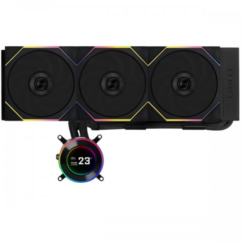 Купить Готовая СВО Lian Li Hydroshift II LCD-C 360TL (G89.GHS2LCD36TB.00) Black с проверкой совместимости: обзор, характеристики, цена в Киеве, Днепре, Одессе, Харькове, Украине | интернет-магазин TELEMART.UA фото