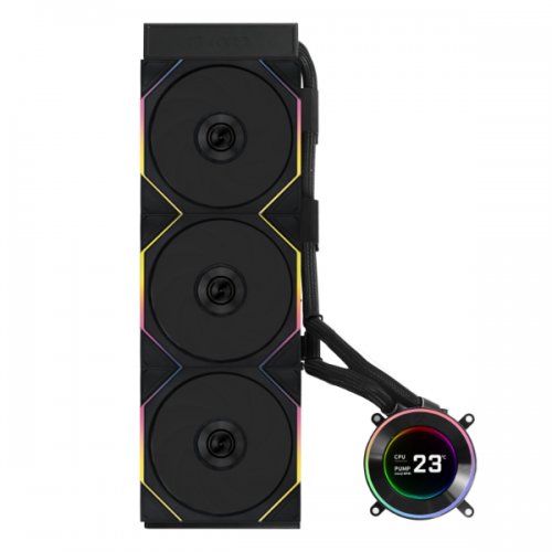 Купить Готовая СВО Lian Li Hydroshift II LCD-C 360TL (G89.GHS2LCD36TB.00) Black с проверкой совместимости: обзор, характеристики, цена в Киеве, Днепре, Одессе, Харькове, Украине | интернет-магазин TELEMART.UA фото