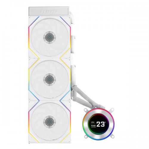 Купить Готовая СВО Lian Li Hydroshift II LCD-C 360TL (G89.GHS2LCD36TW.00) White с проверкой совместимости: обзор, характеристики, цена в Киеве, Днепре, Одессе, Харькове, Украине | интернет-магазин TELEMART.UA фото