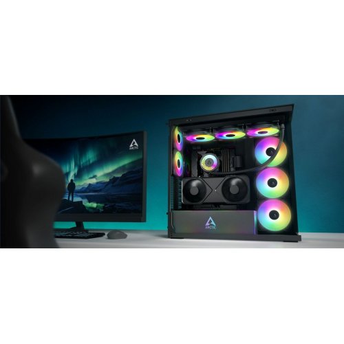 Корпус Arctic Xtender VG без БЖ (ACPCC00016A) Black купити з перевіркою сумісності: огляд, характеристики, ціна у Києві, Львові, Вінниці, Хмельницькому, Івано-Франківську, Україні | інтернет-магазин TELEMART.UA фото