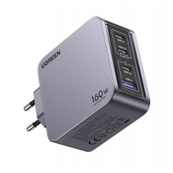 Уценка сетевое зарядное устройство Ugreen X763 Nexode Pro USB + 3 x USB Type-C 160W (25877) Grey (Повреждена упаковка, 776526)