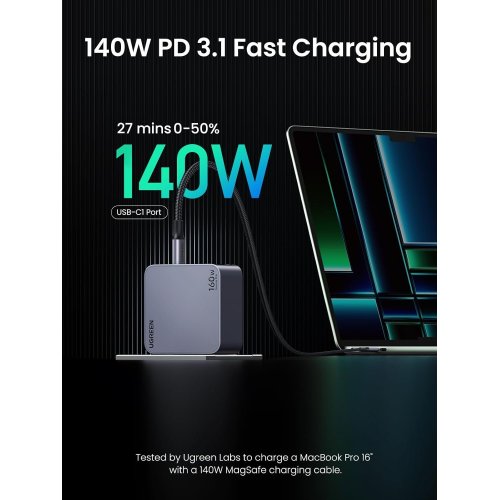 Купить Уценка сетевое зарядное устройство Ugreen X763 Nexode Pro USB + 3 x USB Type-C 160W (25877) Grey (Повреждена упаковка, 776526) - цена в Харькове, Киеве, Днепре, Одессе
в интернет-магазине Telemart фото