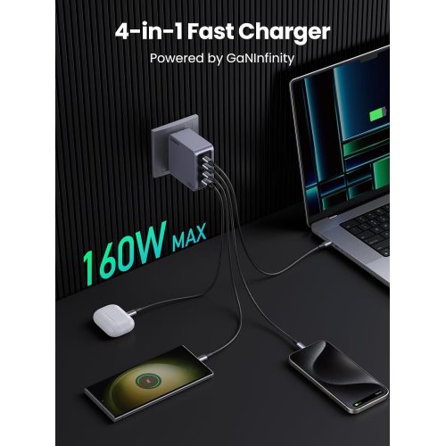 Купить Уценка сетевое зарядное устройство Ugreen X763 Nexode Pro USB + 3 x USB Type-C 160W (25877) Grey (Повреждена упаковка, 776526) - цена в Харькове, Киеве, Днепре, Одессе
в интернет-магазине Telemart фото