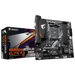 Материнська плата Gigabyte B550M AORUS ELITE AX (sAM4, AMD B550) (Відновлено продавцем, 776573)