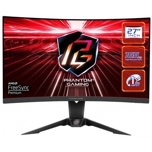 Купить Монитор AsRock 27" Phantom Gaming PG27Q15R2A Black - цена в Харькове, Киеве, Днепре, Одессе
в интернет-магазине Telemart фото