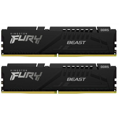 Купить Уценка озу Kingston DDR5 16GB (2x8GB) 5600MHz FURY Beast Black (KF556C40BBK2-16) (Повреждена упаковка, 776585) с проверкой совместимости: обзор, характеристики, цена в Киеве, Днепре, Одессе, Харькове, Украине | интернет-магазин TELEMART.UA фото