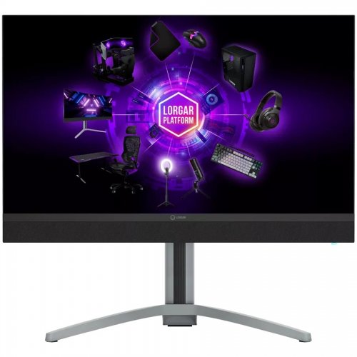 Купити Монітор Lorgar 27" 27MP1 (LRG-27MP1U160-GY) Milky Gray/Black - ціна в Києві, Львові, Вінниці, Хмельницькому, Франківську, Україні | інтернет-магазин TELEMART.UA фото