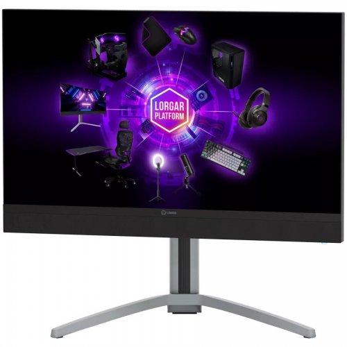 Купити Монітор Lorgar 27" 27MP1 (LRG-27MP1U160-GY) Milky Gray/Black - ціна в Києві, Львові, Вінниці, Хмельницькому, Франківську, Україні | інтернет-магазин TELEMART.UA фото