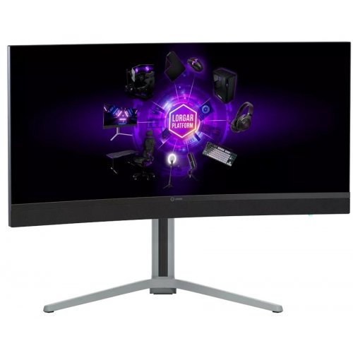 Купити Монітор Lorgar 34" 34MP1 (LRG-34MP1W180C-GY) Milky Gray/Black - ціна в Києві, Львові, Вінниці, Хмельницькому, Франківську, Україні | інтернет-магазин TELEMART.UA фото