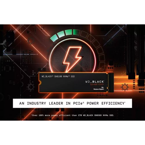 SSD-диск Western Digital Black SN8100 3D NAND TLC 2TB M.2 (2280 PCI-E) NVMe x4 (WDS200T1X0M) купити з перевіркою сумісності: огляд, характеристики, ціна у Києві, Львові, Вінниці, Хмельницькому, Івано-Франківську, Україні | інтернет-магазин TELEMART.UA фото
