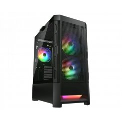 Корпус Cougar Airface RGB Tempered Glass без БЖ Black (Відновлено продавцем, 777002)