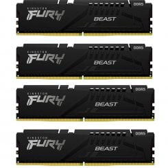 Уценка озу Kingston DDR5 128GB (4x32GB) 5600Mhz FURY Beast Black (KF556C40BBK4-128) (вскрите пакування, 777004)