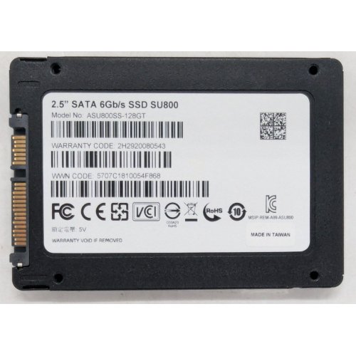 Купить Ssd-диск ADATA Ultimate SU800 TLC 128GB 2.5'' (ASU800SS-128GT-C) (Восстановлено продавцом, 777006) с проверкой совместимости: обзор, характеристики, цена в Киеве, Днепре, Одессе, Харькове, Украине | интернет-магазин TELEMART.UA фото