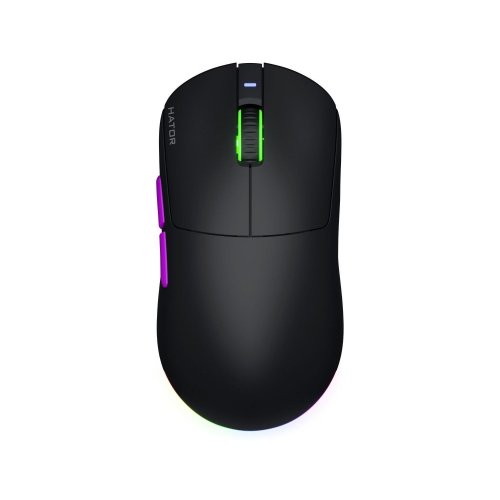 Купити Уцінка миша HATOR Quasar 3 Ultra 8K Wireless (HTM770) Black/Violet (вскрите пакування, 777021) - ціна в Києві, Львові, Вінниці, Хмельницькому, Франківську, Україні | інтернет-магазин TELEMART.UA фото
