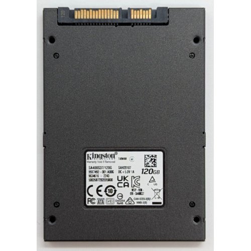 Ssd-диск Kingston SSDNow A400 TLC 120GB 2.5'' (SA400S37/120G) (Відновлено продавцем, 777438) купити з перевіркою сумісності: огляд, характеристики, ціна у Києві, Львові, Вінниці, Хмельницькому, Івано-Франківську, Україні | інтернет-магазин TELEMART.UA фото
