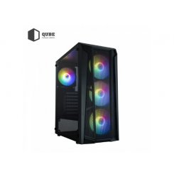 Корпус QUBE Borey Black без БП (BOREY_F5NU3) (Відновлено продавцем, 777451)