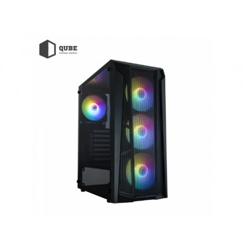 Купить Корпус QUBE Borey Black без БП (BOREY_F5NU3) (Восстановлено продавцом, 777451) с проверкой совместимости: обзор, характеристики, цена в Киеве, Днепре, Одессе, Харькове, Украине | интернет-магазин TELEMART.UA фото