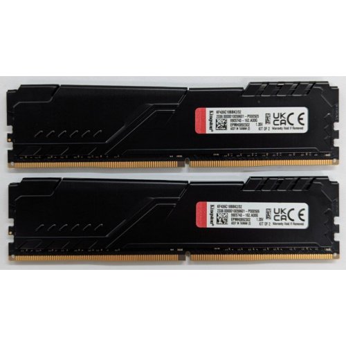 Купить Озу Kingston DDR4 32GB (2x16GB) 3600Mhz FURY Beast Black (KF436C18BBK2/32) (Восстановлено продавцом, 777471) с проверкой совместимости: обзор, характеристики, цена в Киеве, Днепре, Одессе, Харькове, Украине | интернет-магазин TELEMART.UA фото