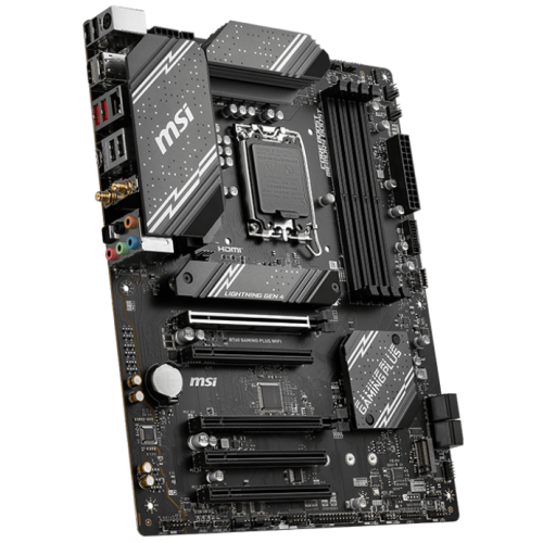 Уцінка материнська плата MSI B760 GAMING PLUS WIFI (s1700, Intel B760) (Сліди встановлення, 777516) купити з перевіркою сумісності: огляд, характеристики, ціна у Києві, Львові, Вінниці, Хмельницькому, Івано-Франківську, Україні | інтернет-магазин TELEMART.UA фото