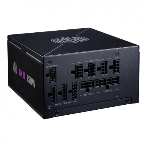 Купить Уценка блок питания Cooler Master GX II Gold 750W (MPX-7503-AFAG-2BEU) (Следы установки, 777524) с проверкой совместимости: обзор, характеристики, цена в Киеве, Днепре, Одессе, Харькове, Украине | интернет-магазин TELEMART.UA фото