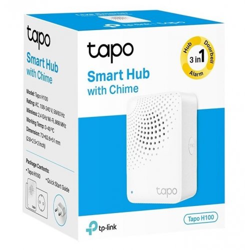 Купити Розумний хаб із дзвінком TP-Link Tapo H100 - ціна в Києві, Львові, Вінниці, Хмельницькому, Франківську, Україні | інтернет-магазин TELEMART.UA фото