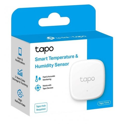 Купити Розумний датчик температури та вологості TP-Link Tapo T310 - ціна в Києві, Львові, Вінниці, Хмельницькому, Франківську, Україні | інтернет-магазин TELEMART.UA фото