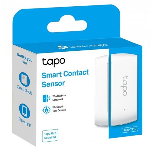 Купити Розумний контактний датчик TP-Link Tapo T110 - ціна в Києві, Львові, Вінниці, Хмельницькому, Франківську, Україні | інтернет-магазин TELEMART.UA фото