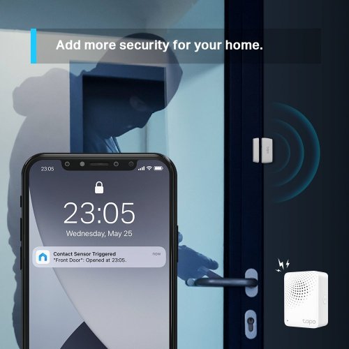 Купити Розумний контактний датчик TP-Link Tapo T110 - ціна в Києві, Львові, Вінниці, Хмельницькому, Франківську, Україні | інтернет-магазин TELEMART.UA фото