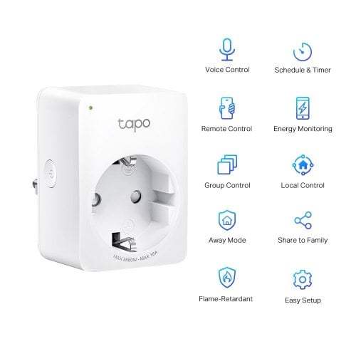 Купити Розумна Wi-Fi розетка TP-Link Tapo P110 2pcs - ціна в Києві, Львові, Вінниці, Хмельницькому, Франківську, Україні | інтернет-магазин TELEMART.UA фото