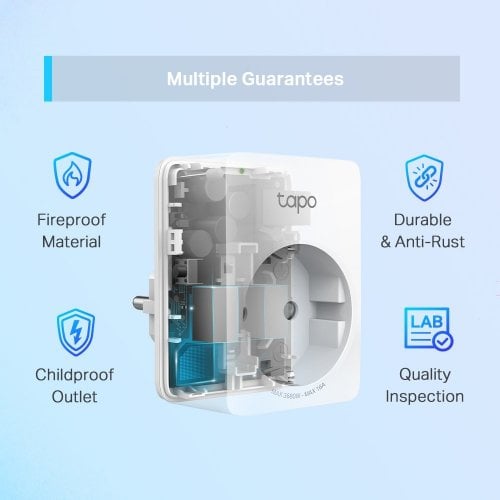 Купити Розумна Wi-Fi розетка TP-Link Tapo P110 2pcs - ціна в Києві, Львові, Вінниці, Хмельницькому, Франківську, Україні | інтернет-магазин TELEMART.UA фото