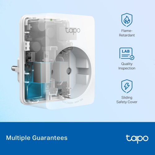 Купити Розумна бездротова компактна розетка TP-Link Tapo P100M - ціна в Києві, Львові, Вінниці, Хмельницькому, Франківську, Україні | інтернет-магазин TELEMART.UA фото