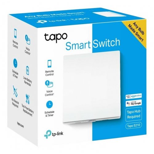 Купить Умный переключатель света TP-Link Tapo S210 - цена в Харькове, Киеве, Днепре, Одессе
в интернет-магазине Telemart фото