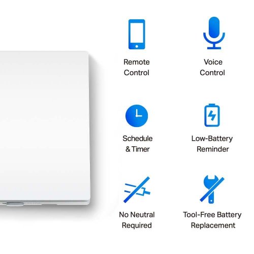 Купить Умный переключатель света TP-Link Tapo S210 - цена в Харькове, Киеве, Днепре, Одессе
в интернет-магазине Telemart фото