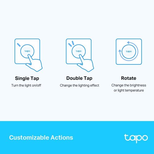 Купити Інтелектуальний дистанційний димер TP-Link Tapo S200D - ціна в Києві, Львові, Вінниці, Хмельницькому, Франківську, Україні | інтернет-магазин TELEMART.UA фото