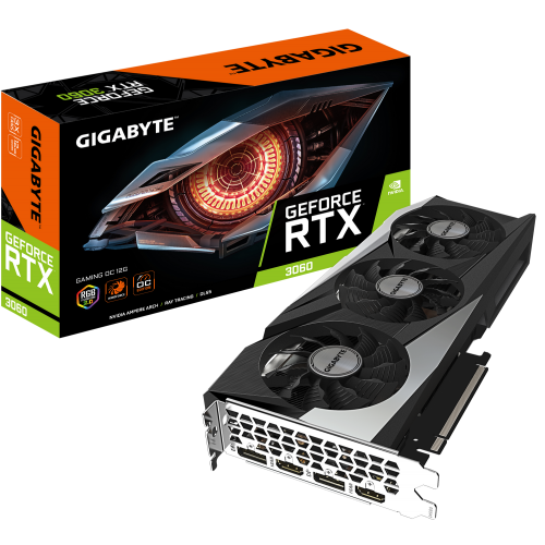 Відеокарта Gigabyte GeForce RTX 3060 Gaming OC 12288MB (GV-N3060GAMING OC-12GD) (Відновлено продавцем, 777697) купити з перевіркою сумісності: огляд, характеристики, ціна у Києві, Львові, Вінниці, Хмельницькому, Івано-Франківську, Україні | інтернет-магазин TELEMART.UA фото