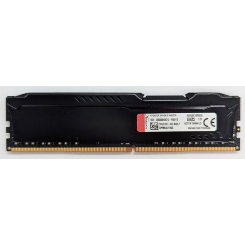 Озп HyperX DDR4 8GB 2666Mhz Fury Black (HX426C16FB2/8) (Відновлено продавцем, 777703) купити з перевіркою сумісності: огляд, характеристики, ціна у Києві, Львові, Вінниці, Хмельницькому, Івано-Франківську, Україні | інтернет-магазин TELEMART.UA фото