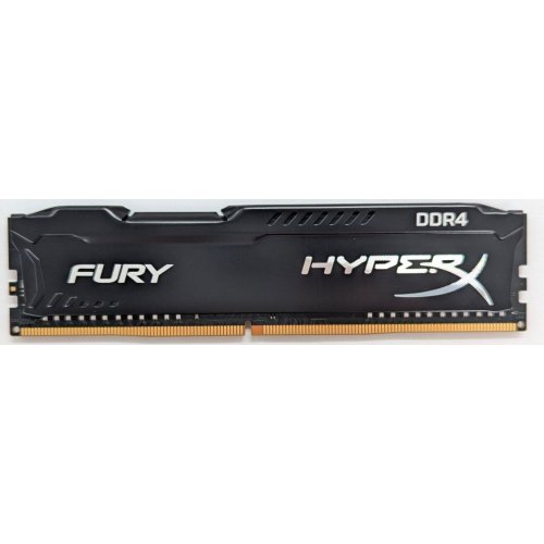 Купить Озу HyperX DDR4 8GB 2666Mhz Fury Black (HX426C16FB2/8) (Восстановлено продавцом, 777704) с проверкой совместимости: обзор, характеристики, цена в Киеве, Днепре, Одессе, Харькове, Украине | интернет-магазин TELEMART.UA фото