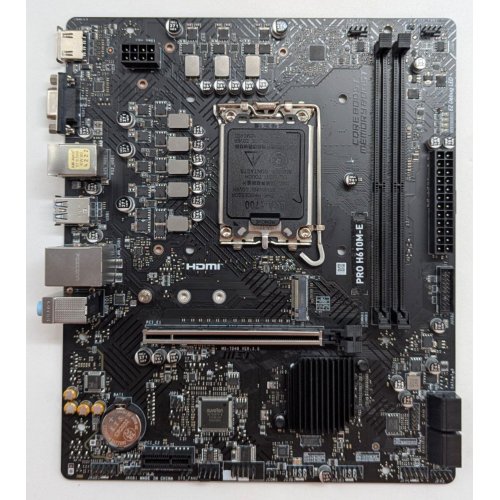 Купить Материнская плата MSI PRO H610M-E (s1700, Intel H610) (Восстановлено продавцом, 777720) с проверкой совместимости: обзор, характеристики, цена в Киеве, Днепре, Одессе, Харькове, Украине | интернет-магазин TELEMART.UA фото