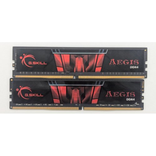 Озп G.Skill DDR4 16GB (2x8GB) 2400Mhz Aegis (F4-2400C17D-16GIS) (Відновлено продавцем, 777726) купити з перевіркою сумісності: огляд, характеристики, ціна у Києві, Львові, Вінниці, Хмельницькому, Івано-Франківську, Україні | інтернет-магазин TELEMART.UA фото